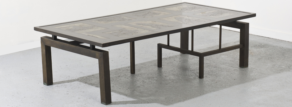 Philip et Kelvin LAVERNE • Table basse de forme rectangulaire